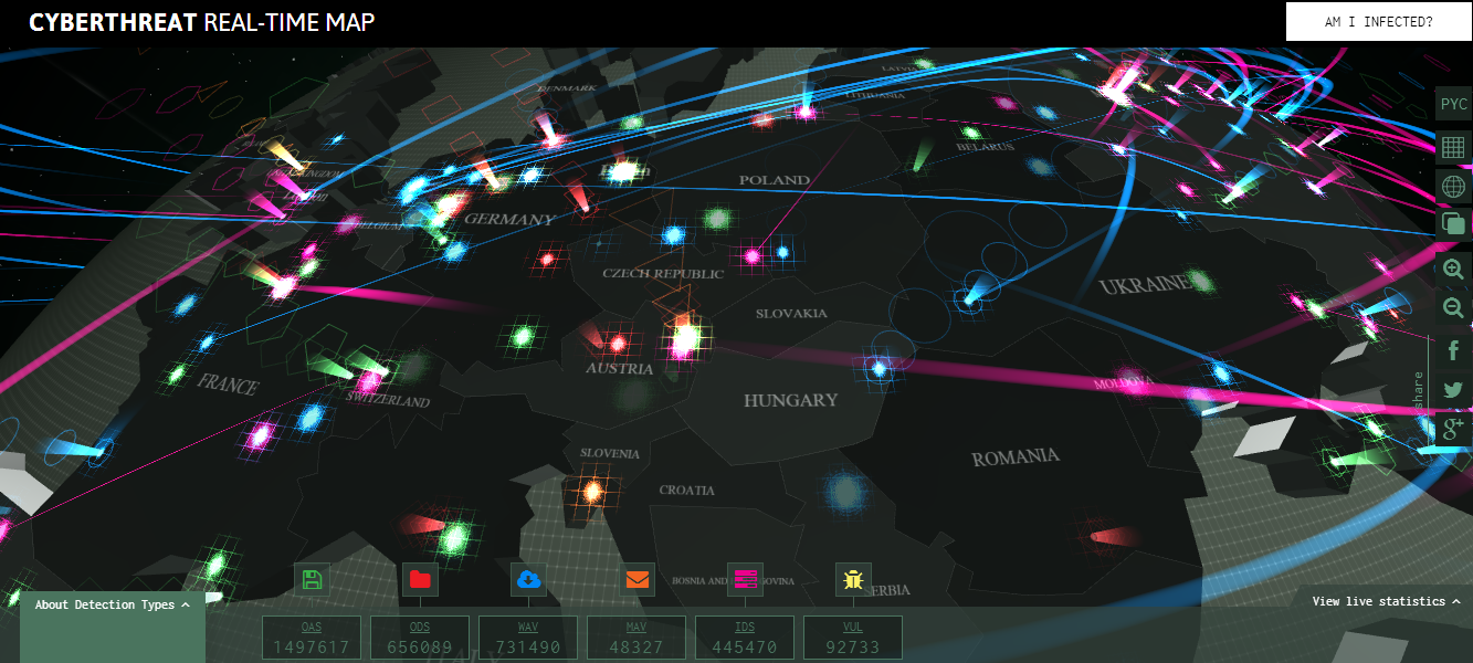 cyberthreat real time map